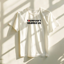 Camiseta Eslogan de protesta estudiantil anti Trump rojo el