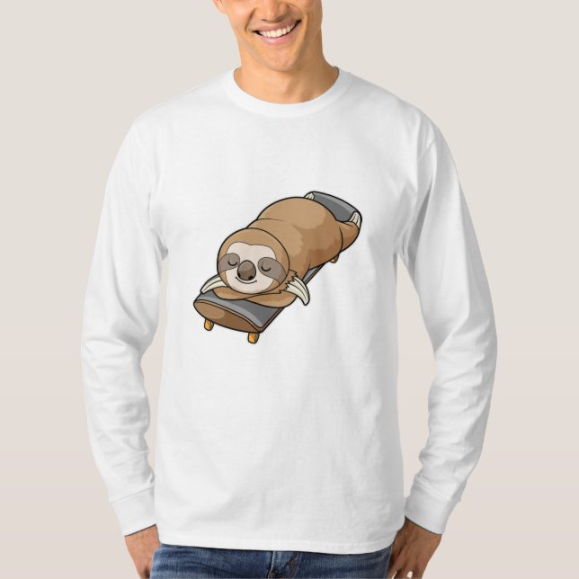 Camiseta Eslogan en dormir con patineta (Anverso)