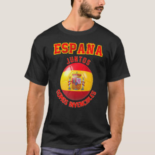 Camiseta Eslogan español para los hinchas de la selección e