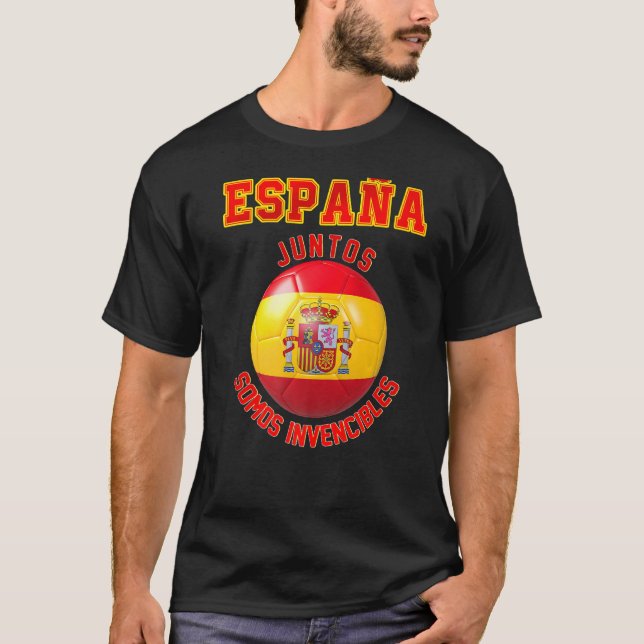 Camiseta Eslogan español para los hinchas de la selección e (Anverso)
