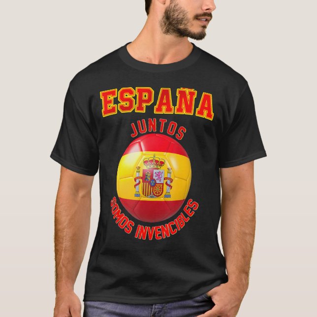 Camiseta Eslogan español para los hinchas de la selección e (Anverso)