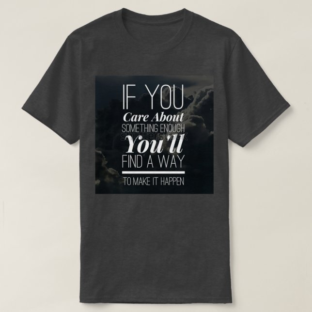 Camiseta Eslogan motivacional (Diseño del anverso)