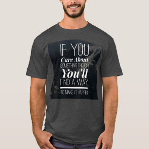 Camiseta Eslogan motivacional