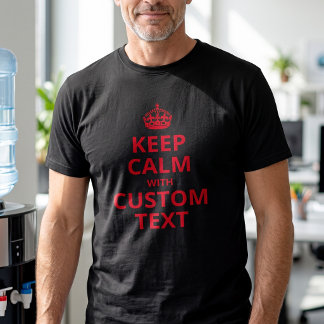 Camiseta Eslogan personalizado para mantener la calma - Tex