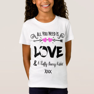 Camiseta Eslóganes amados y esponjosos grafos temáticos de