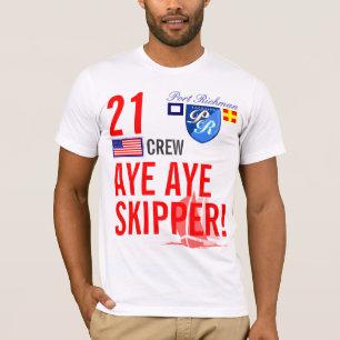 Camiseta Eslóganes náuticos de Port Richman Aye Aye