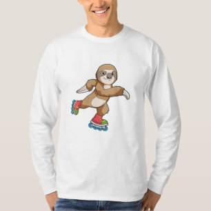 Camiseta Eslora como patinadora con patines en línea