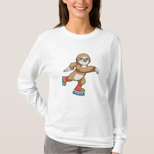 Camiseta Eslora como patinadora con patines en línea