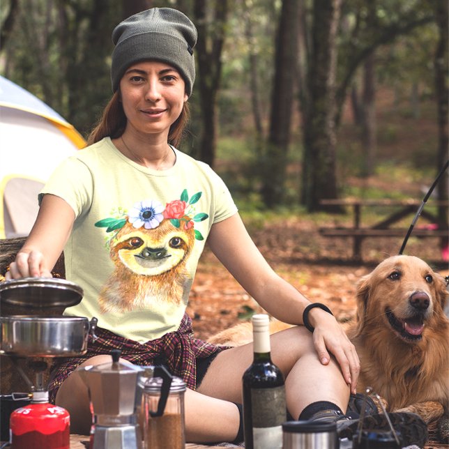 Camiseta Eslora cutáneo acuarela con flores (Subido por el creador)