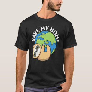 Camiseta Eslora del Día de la Tierra Cuidada Salvar mi ento