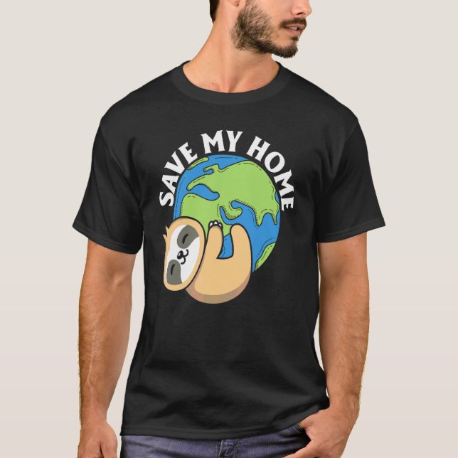 Camiseta Eslora del Día de la Tierra Cuidada Salvar mi ento (Anverso)