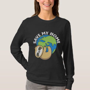Camiseta Eslora del Día de la Tierra Cuidada Salvar mi ento