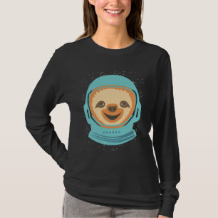 Camiseta Eslora del espacio ultraterrestre Nap Sloth Lazy 1