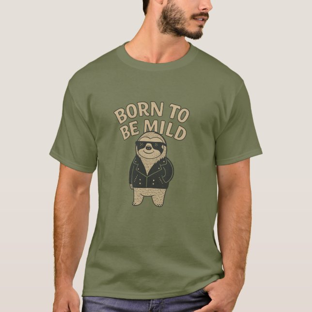 Camiseta Eslora Guay en la crema de la chaqueta de cuero (Anverso)