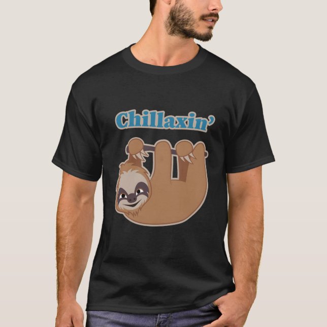 Camiseta Eslora Personalizado Chillaxin Colgando En Un Árbo (Anverso)