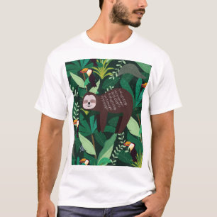 Camiseta Eslora tropical: patrón sin foco Personalizado