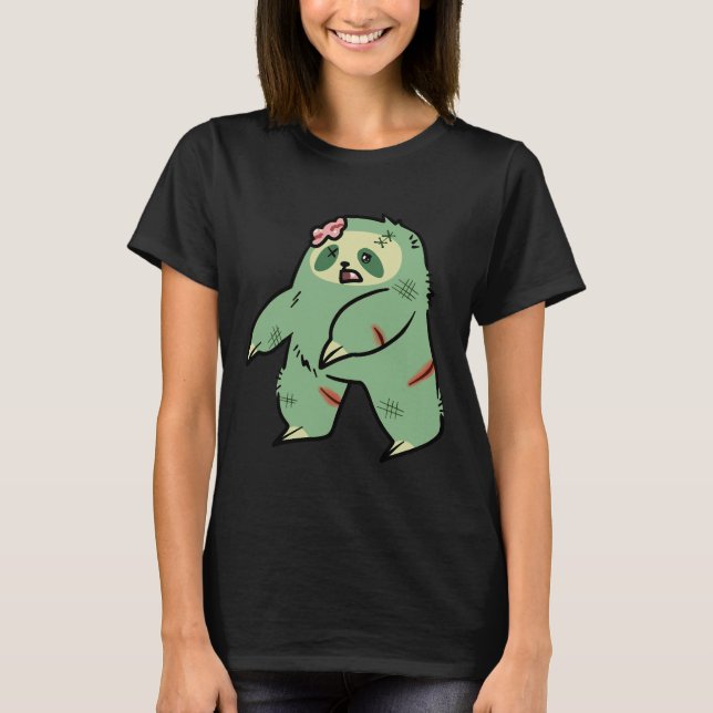 Camiseta Eslora Zombie Verde Cute (Anverso)