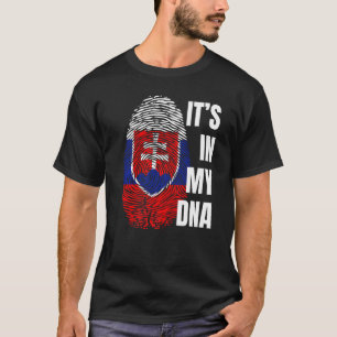 Camiseta Eslovaco Bandera Dna Fingprint Eslovaquia