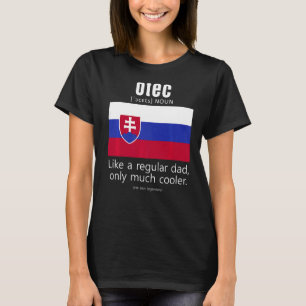 Camiseta Eslovaco: Día de los Padres con Bandera Patriótica