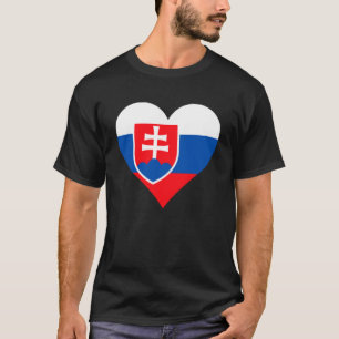Camiseta Eslovaquia Bandera Corazón Eslovaquia Regalos Amor