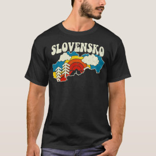 Camiseta Eslovaquia País eslovaco vintage Rainbow Retro 7