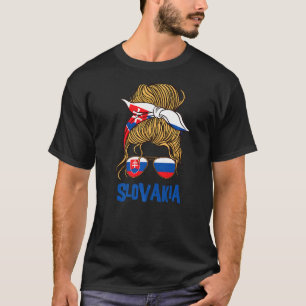 Camiseta Eslovaquia por bandera eslovaca Chica para mujeres