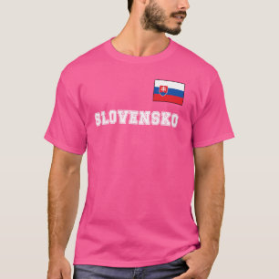 Camiseta Eslovaquia - SLOVENSKO con el pecho de bandera nac