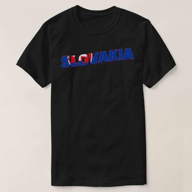 Camiseta Eslovaquia souvenir retro de estilo vintage 2 (Diseño del anverso)