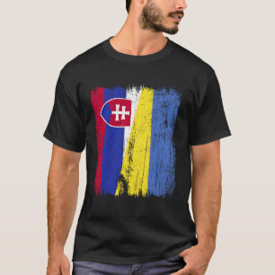 Camiseta Eslovaquia Ucrania Media Bandera Eslovaca Herencia