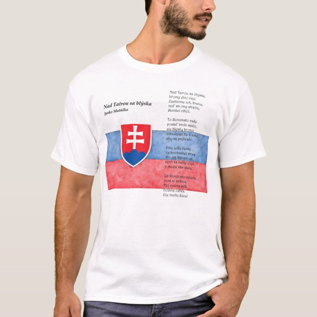 Camiseta Eslovaquia - Y Tatrou sa blýska (Anverso)