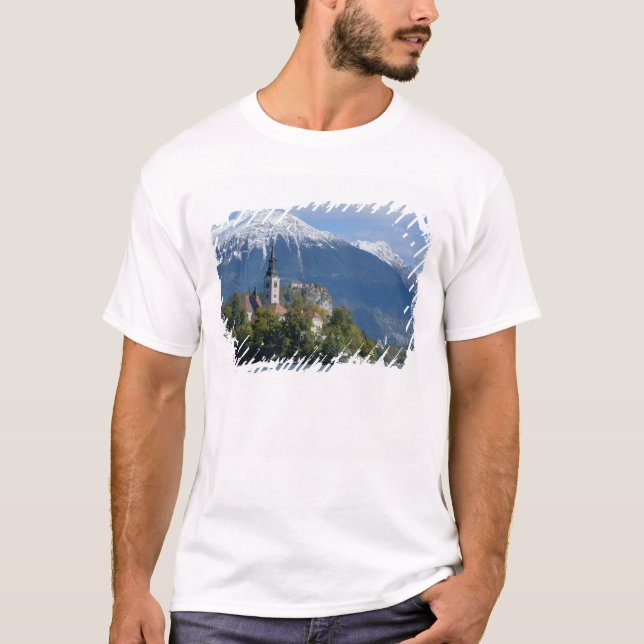 Camiseta Eslovenia, Bled, Lago Bled, Isla Bled, Bled (Anverso)