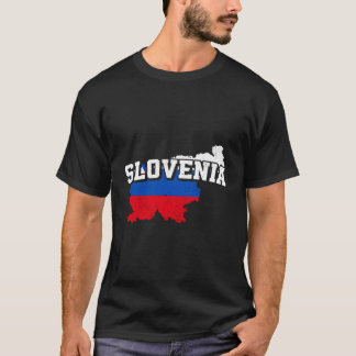 Camiseta Eslovenia Mapa Y Recuento De Bandera Esloveno