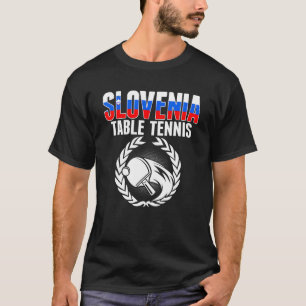 Camiseta Eslovenia Mesa de Tenis Apoyo esloveno a Ping Pong