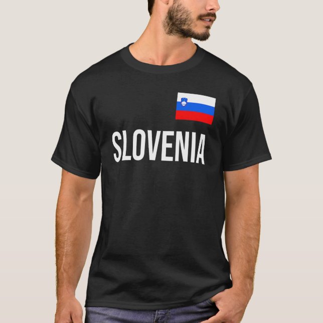 Camiseta Eslovenia Mujeres Hombres Niños Eslovenia Bandera  (Anverso)