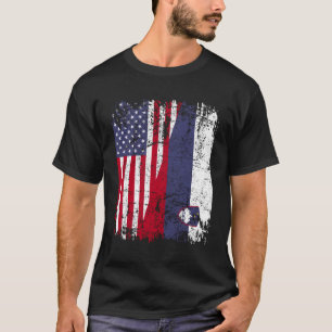 Camiseta Eslovenia, país de origen esloveno, de bandera med