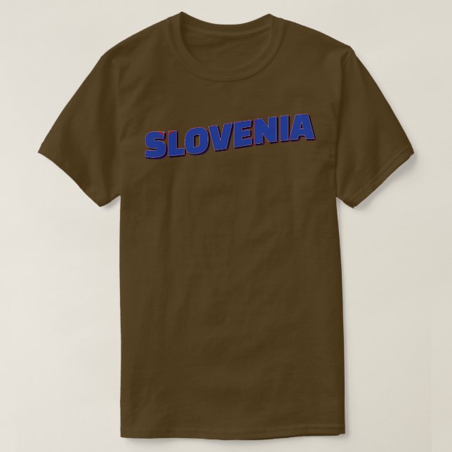 Camiseta Eslovenia souvenir retro de estilo vintage 2 (Diseño del anverso)
