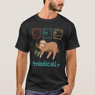 Camiseta Esmalte científico I Nap Periódicamente Lemas