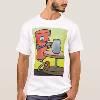 Camiseta Esmalte de la firma (alfarero del robot)