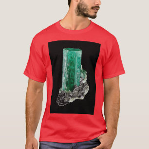 Camiseta Esmeralda de cristal pintada a mano