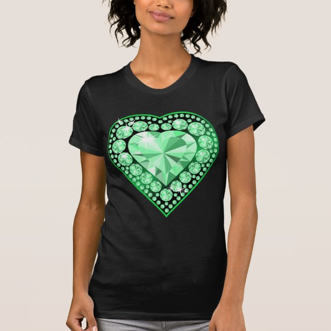 Camiseta Esmeralda Gem Heart (Anverso)