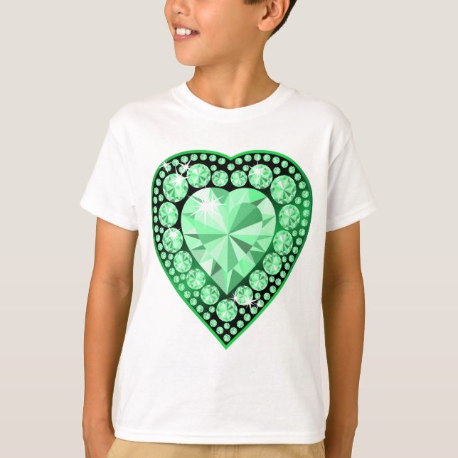 Camiseta Esmeralda Gem Heart (Anverso)