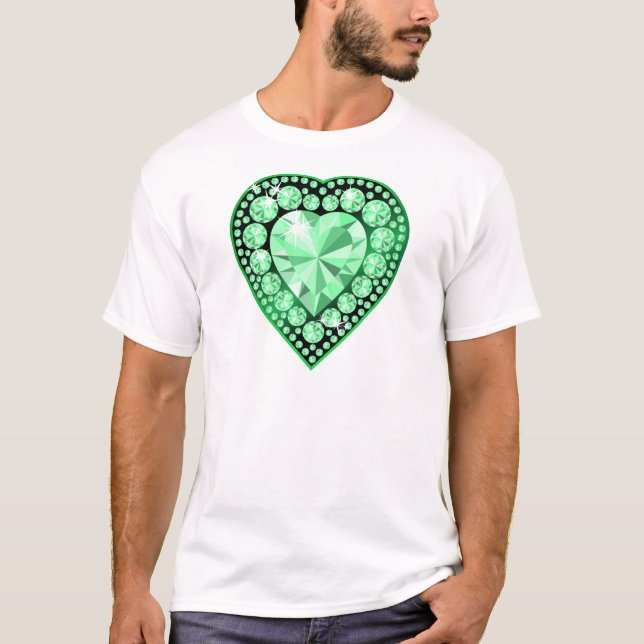 Camiseta Esmeralda Gem Heart (Anverso)