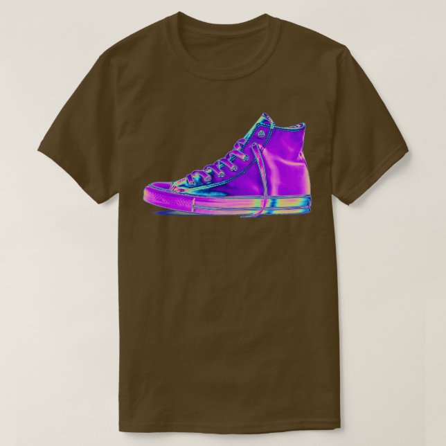 Camiseta Esnigador holográfico púrpura (Diseño del anverso)