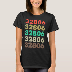 Camiseta Eso dice 32806 Código Retro Zip Zipcode 32806