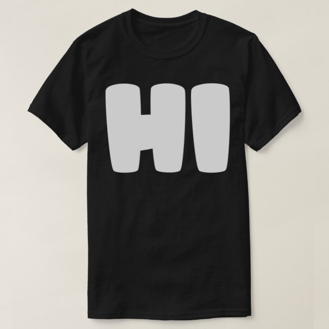 Camiseta Eso dice HI (Diseño del anverso)