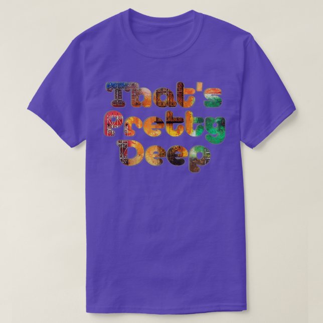 Camiseta Eso es Bonito profundo (Diseño del anverso)