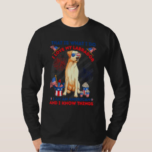 Camiseta Eso Es Lo Que Amo A Mi Labrador Soy Americano