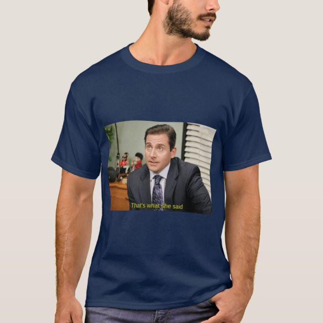 Camiseta Eso es lo que ella dijo Michael Scott (Anverso)