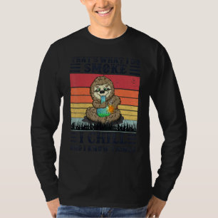 Camiseta Eso es lo que hago fumo me relajo y sé que
