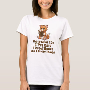 Camiseta Eso Es Lo Que Hago, Gata Bibliophile